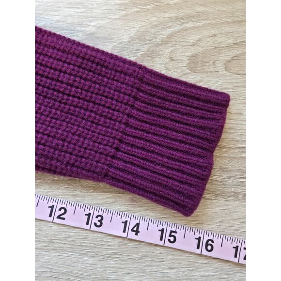 EILEEN FISHER Women's Recycled Cashmere Wool Sweater XS Jam Oversized Heavy - Picture 13 of 14